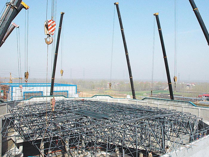 福安网架高空滑移法